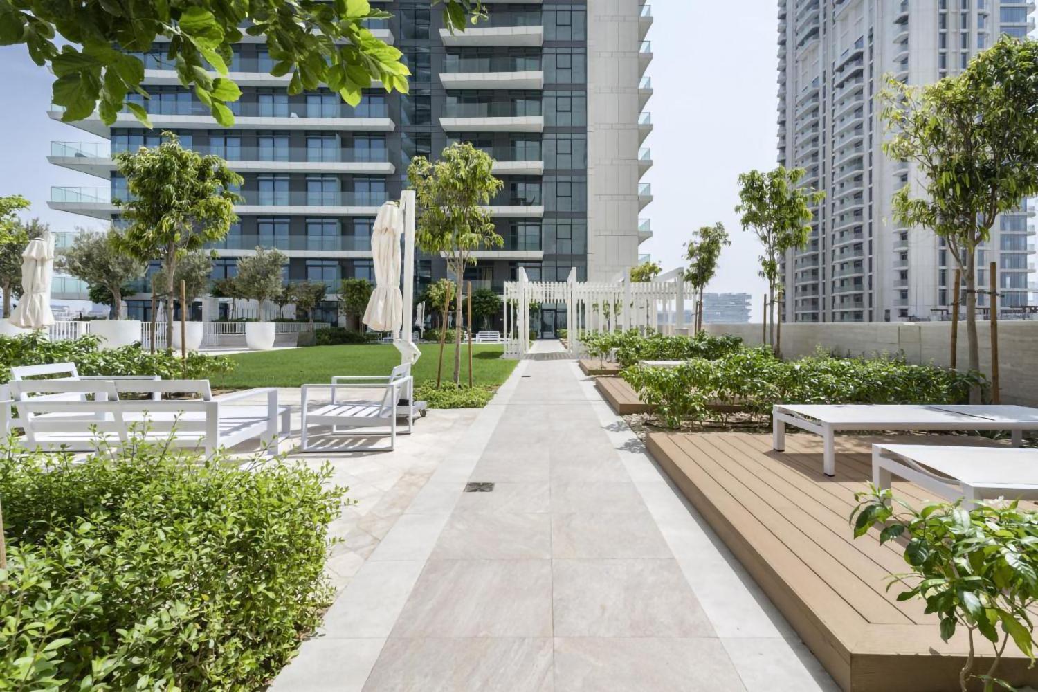 Dream Inn Apartment - Beach Vista Emaar Beachfront Dubái Exterior foto